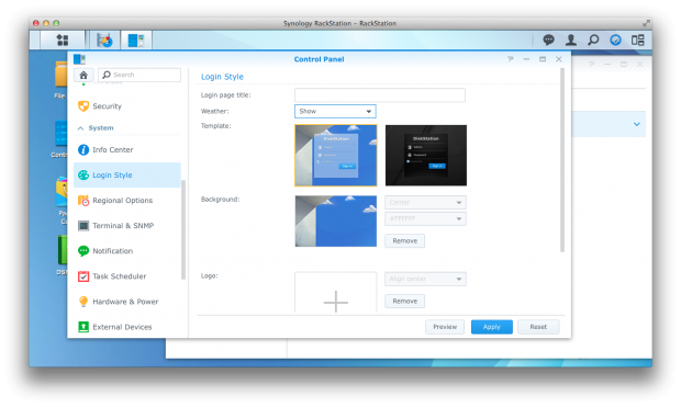 DSM 5.0 auf einer Rackstation RS214 (Screenshot: Golem.de)